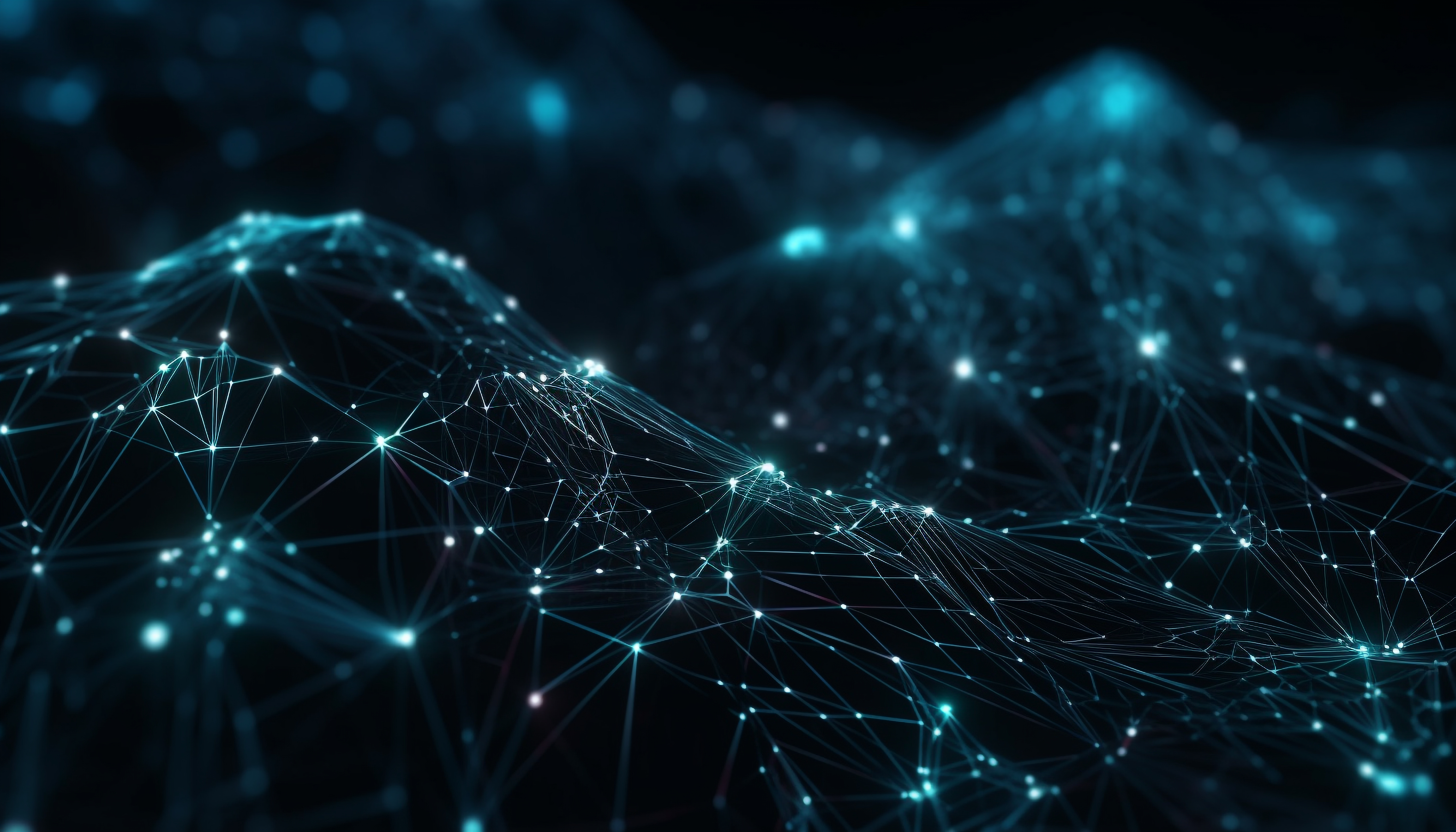 glowing molecular structure futuristic galaxy backdrop generated by ai1